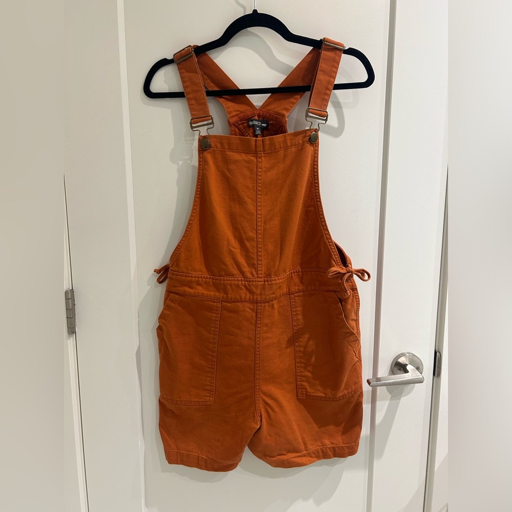 Medium Burnt Orange Short Overalls
